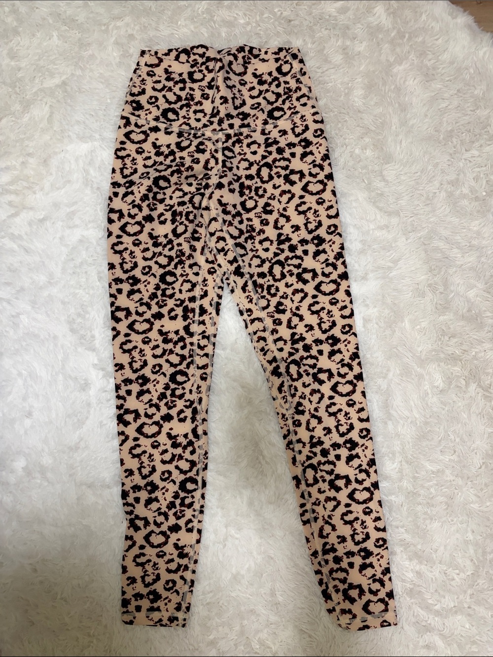 Leopard Print Leggings - Pink/Black